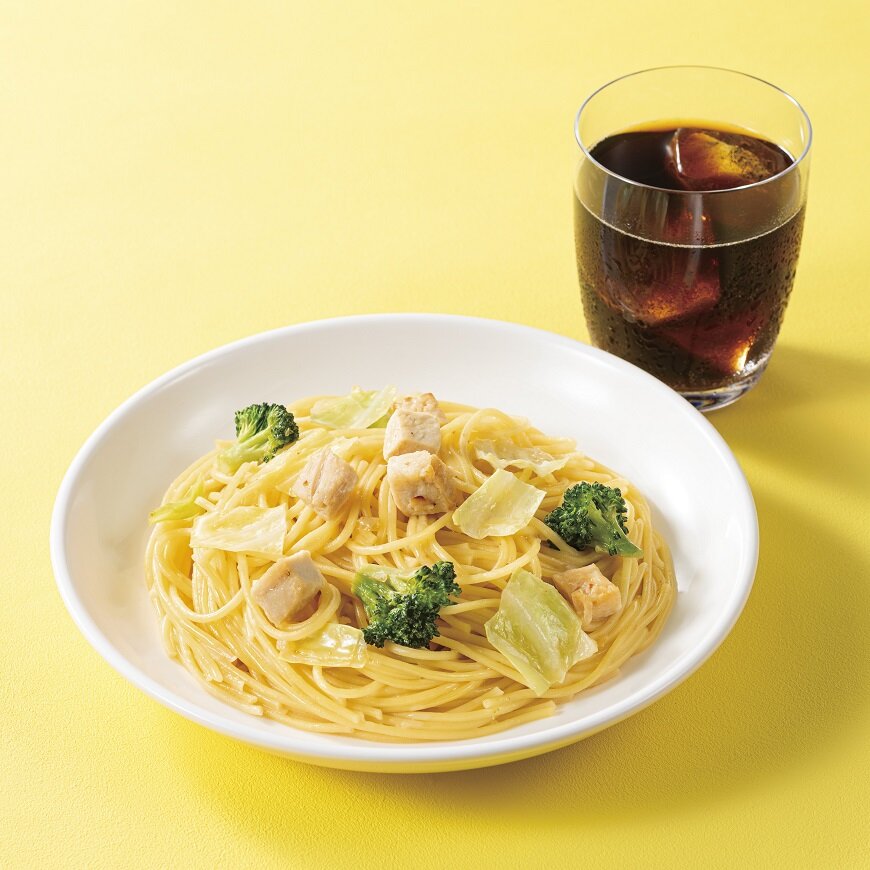グリルチキンの瀬戸内レモンパスタ ～青唐辛子風味～